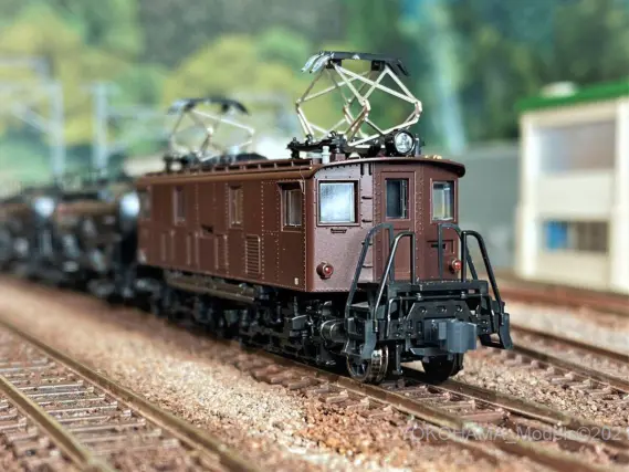 10-1184ED19+タキ10600セメント輸送列車（明星セメント）6両セット ED19+タキ10600 セメント輸送列車(明星セメント) [10-1184] - スーパー