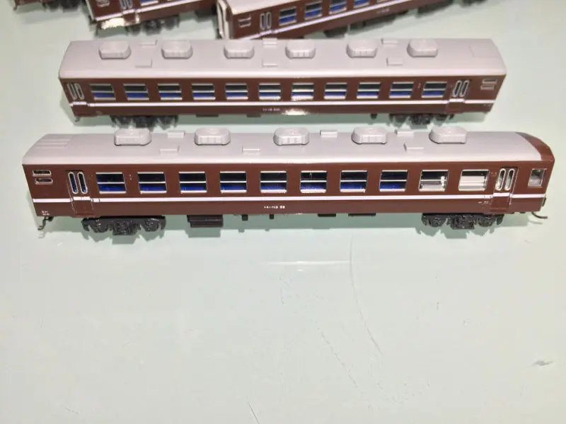 KATO10-302JR C57やまぐち号(茶6両セットNゲージジャンク(m46 JR西日本 C57やまぐち号（茶）を弄る！ KATO 10-302 | NGaugeJP - 横濱