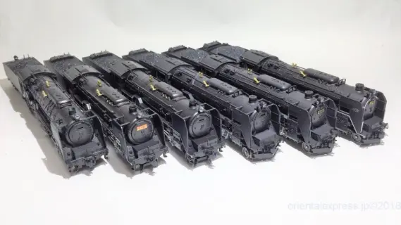 C62 山陽形（呉線）が入線しました。そして整備も KATO 2017-5