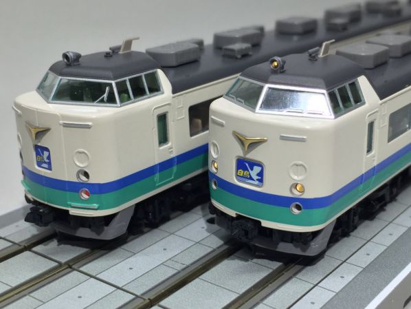 上沼垂色 485系 入線です。TOMIX 98216/98217 彡 横浜模型 #鉄道 