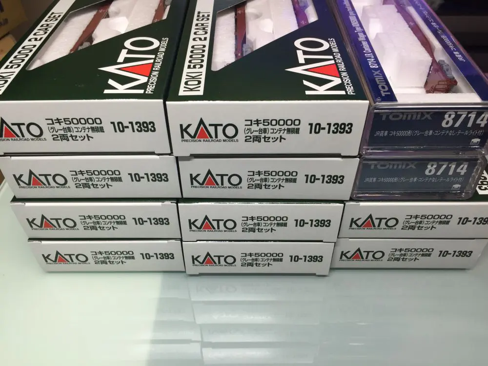コキ50000 グレー台車が入線です。KATO 10-1393,TOMIX8714 ｜ 製品情報