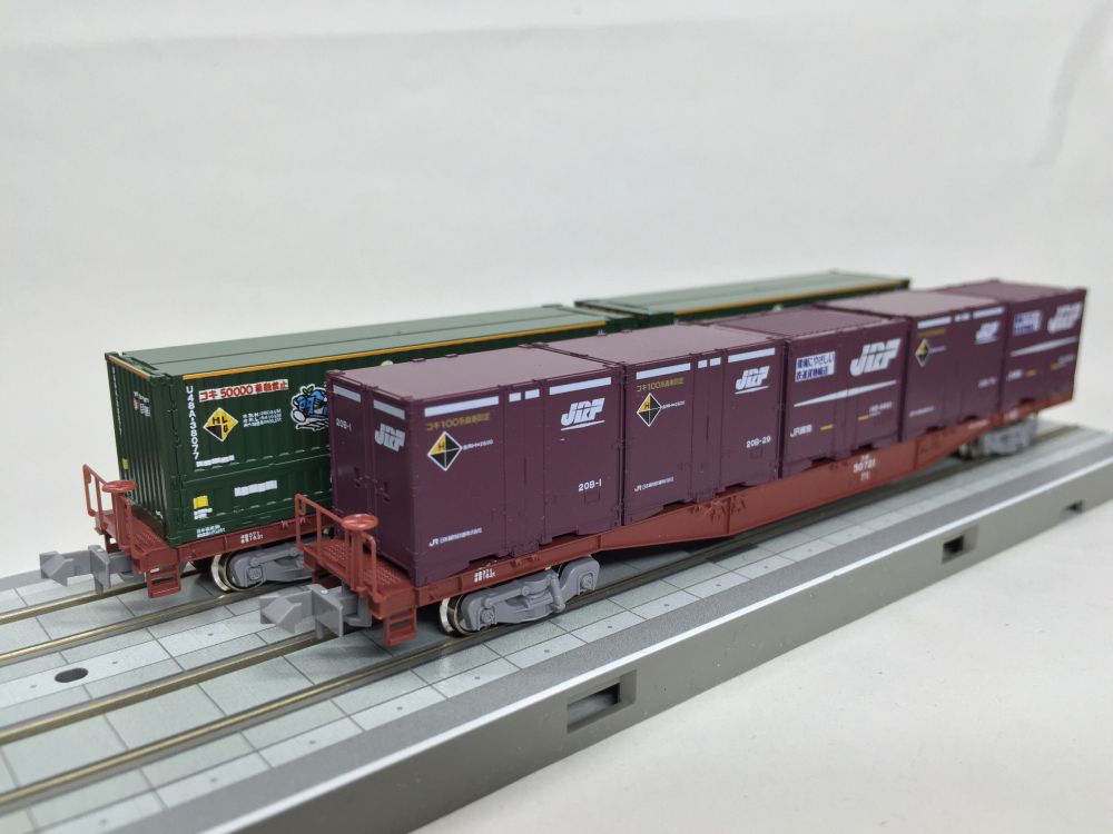 コキ50000 グレー台車が入線です。KATO 10-1393,TOMIX8714 | NGaugeJP