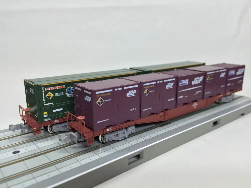 コキ50000 グレー台車が入線です。KATO 10-1393,TOMIX8714 | NGaugeJP