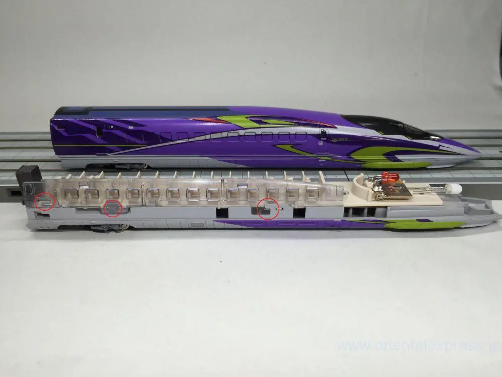 500系「500 TYPE EVA」を弄る。KATO 10-942 500系新幹線