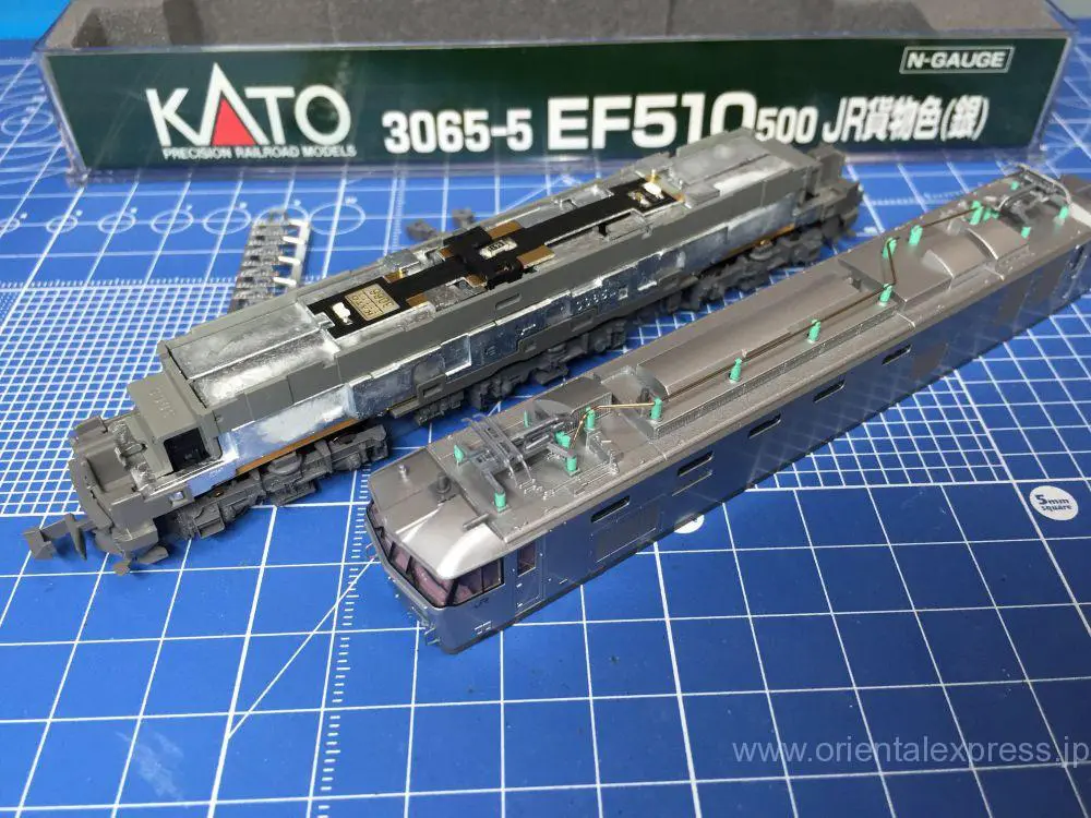 EF510-500 銀釜 入線です。KATO 3065-5 鉄は熱いうちに報告 | NGaugeJP