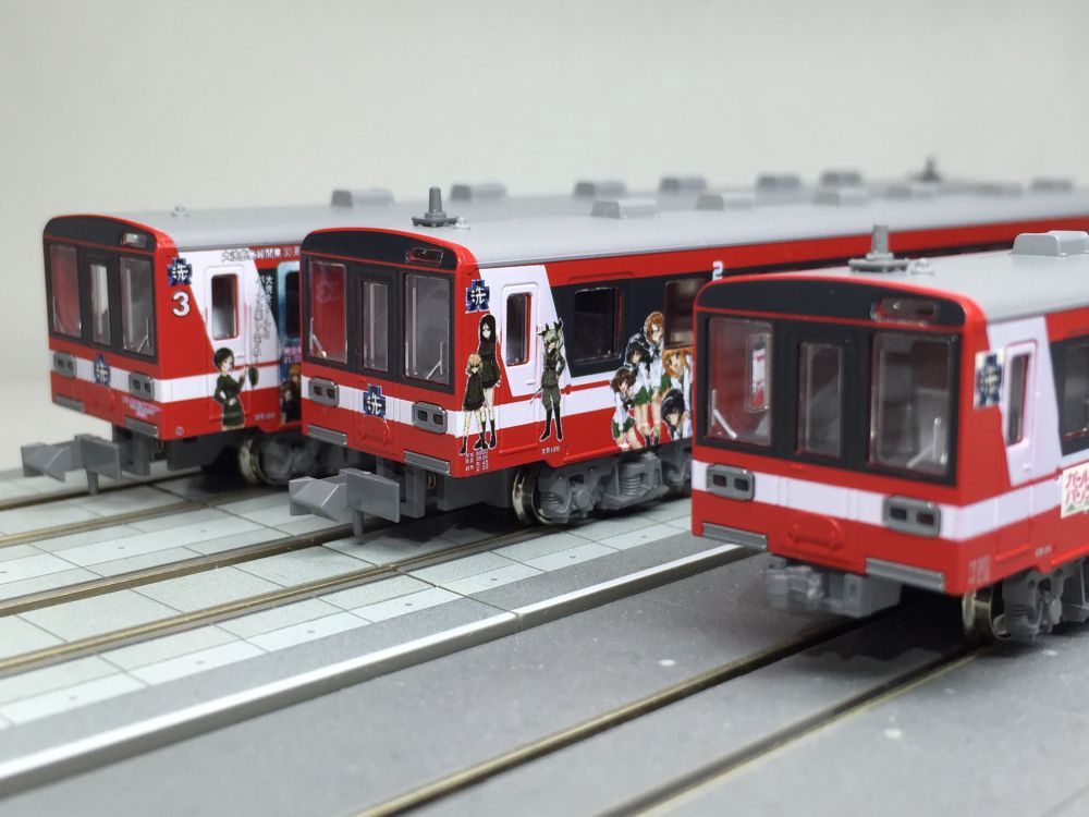 ガールズ＆パンツァー 鹿島臨海鉄道6000形ガルパン2号車＋3号車 入線