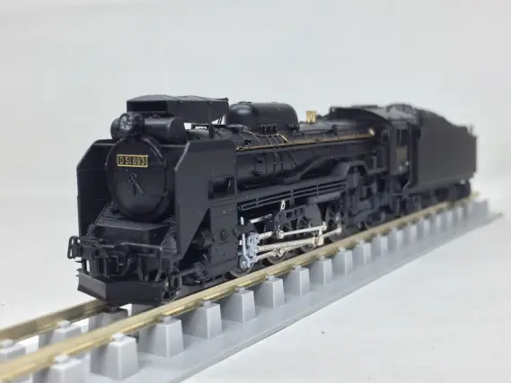 ジャンク D51 標準形（長野式集煙装置付）入線です。KATO 2016-6