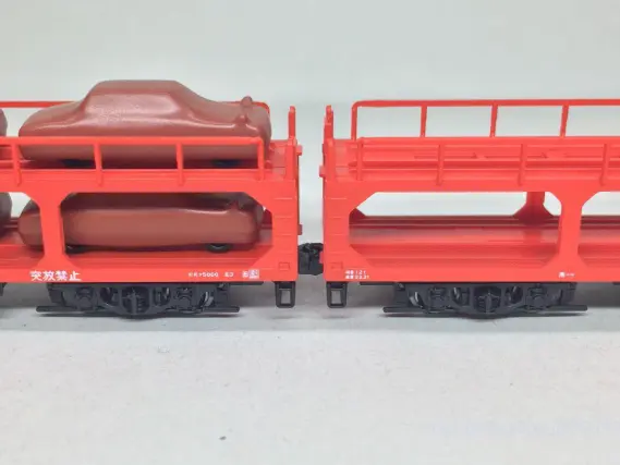 KATO ク5000 6両セット（積載用自動車付属）が入線しました('ω')ノ 10