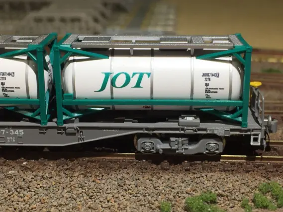 Nゲージ 貨車3両セット コンテナ・タンク車・緩急車 TOMIXの20ftタンクコンテナ JOTグリーンを買ってみた('ω')ノ 3127