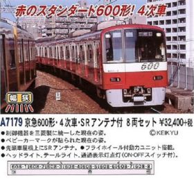 Nゲージ マイクロエース 京急600形 SRアンテナ付 8両セット マイクロエース A7178 京急600形 KEIKYU BLUE SKY TRAIN SR
