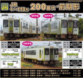 GM JRキハ110形（200番代・前期形・快速べにばな）2両編成セット（動力
