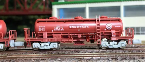 東邦亜鉛のタキ1200が入線しました。ポポンデッタ 7501 12両セット