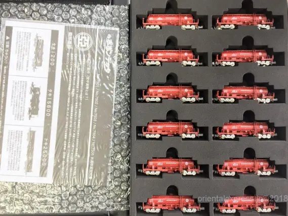 東邦亜鉛のタキ1200が入線しました。ポポンデッタ 7501 12両セット