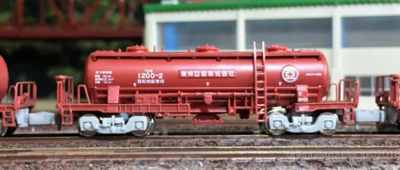 東邦亜鉛のタキ1200が入線しました。ポポンデッタ 7501 12両セット