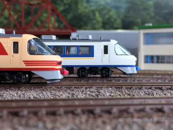 あおさぎこと、485系しらさぎ新塗装セットAが入線しました。TOMIX