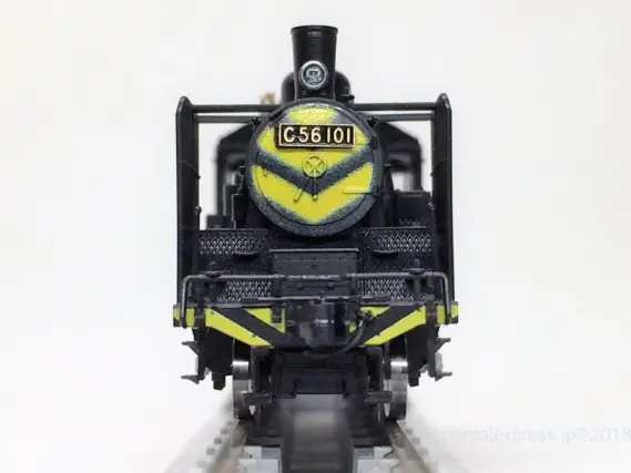 C56形101号機 上諏訪機関区 ゼブラ塗装が入線しました。KATO京都駅店