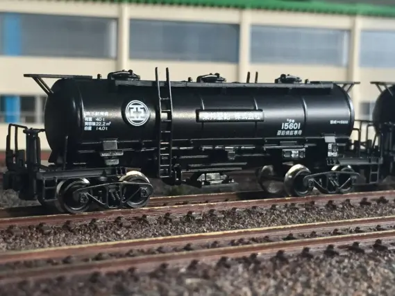 今更ですが安中貨物 タキ15600 12両セット東邦亜鉛が入線しました