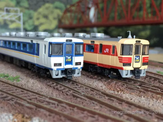 ぬページ 公式]鉄道模型(98652JR 485系特急電車 (しらさぎ・新塗装) 3両セットC