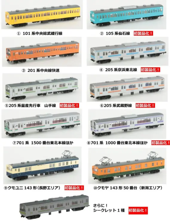 鉄コレ NewDays・KIOSK NewDaysオリジナル 鉄道コレクション第1弾
