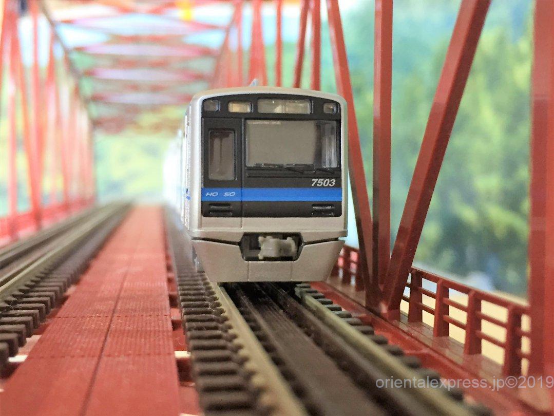 北総鉄道7500形 7503編成が入線しました。MICROACE A6473 7503F