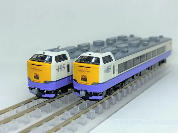 485系3000番台「はつかり」が入線です。 TOMIX 98349 98350 ｜ 製品