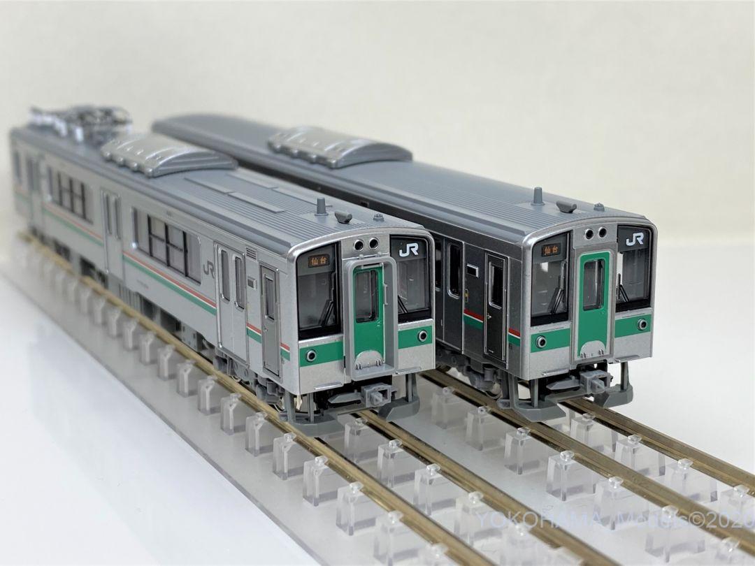 701系1000番台 仙台色を弄る。その2 盛岡スカートを移植 KATO 10-1554