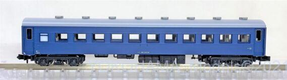 関スイ 旧型客車（ブルー）4両セットが入線です。KATO 10-034-1