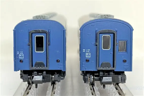 関スイ 旧型客車（ブルー）4両セットが入線です。KATO 10-034-1