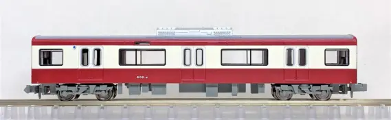 京急600形・赤・シングルアームパンタ 608編成が入線しました