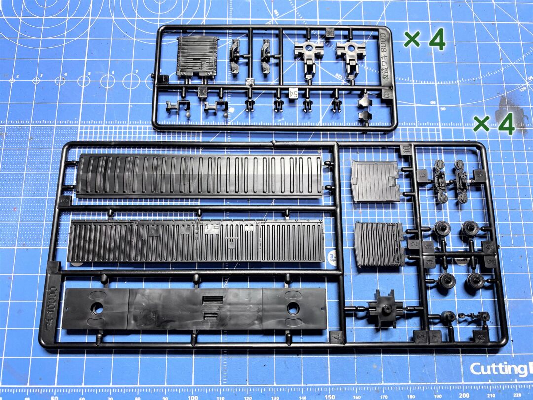 ワキ10000・ワキ8000（キット）入線！ モデルアイコン 711W7 2両セット