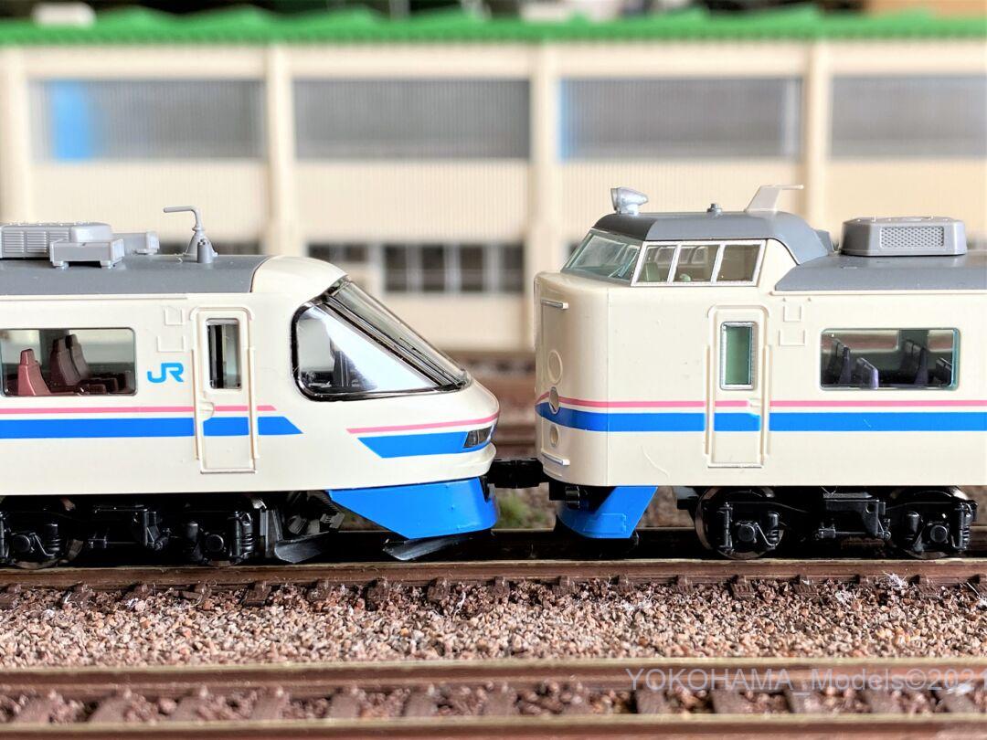 485系スーパー雷鳥クロ481-2100入り基本セットAが入線しました。TOMIX