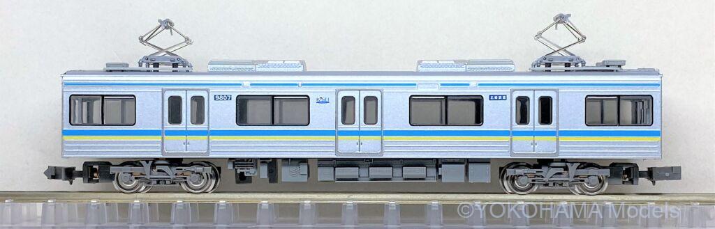 千葉ニュータウン鉄道9800形 9808編成が入線しました。GREENMAX 30659