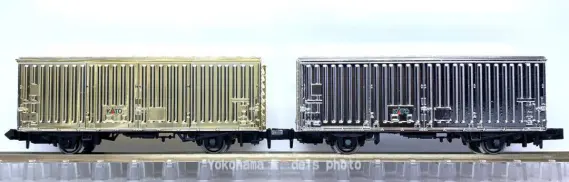 金の貨車・銀の貨車セット（ワム80000) が入線しました。 KATO 29-760