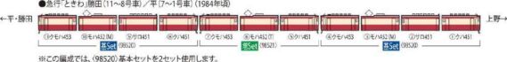 TOMIX 98520 98521 国鉄 453系急行電車(ときわ)基本セット TOMIX 98520 98521 国鉄 453系急行電車(ときわ)基本セット