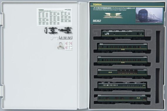 TOMIX JR 24系25形特急寝台客車(トワイライトエクスプレス)基本セットB 品番:98362 トミックス鉄道模型