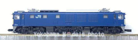 Zゲージ 1003 EF64 1000 一般色 EF64 1000番台 一般色 JR貨物クーラー搭載車（電暖表示灯撤去）が入線