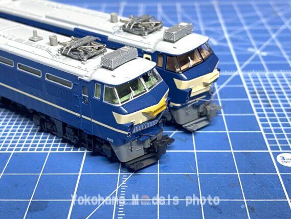 EF66 27号機を弄る。その1 3Dパーツのクーラーとスノープロウ取付