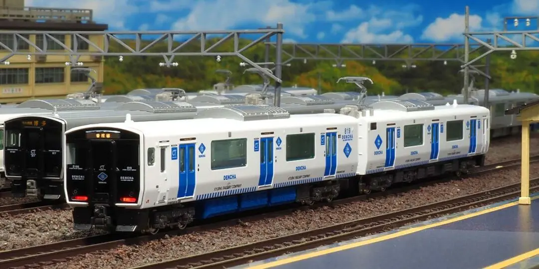 GM JR九州BEC819系0番代+100番代（香椎線） 4両編成セット　2024年2月発売予定　品番：31784　GREENMAX