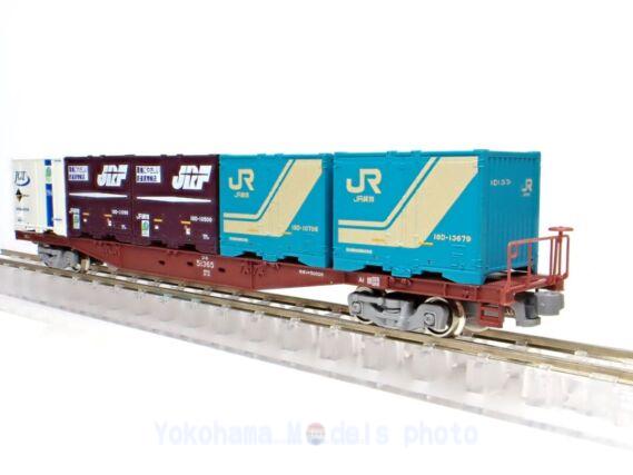 コキ50000(グレー台車)コンテナ無積載を弄る。その1 KATO 10-1317 11