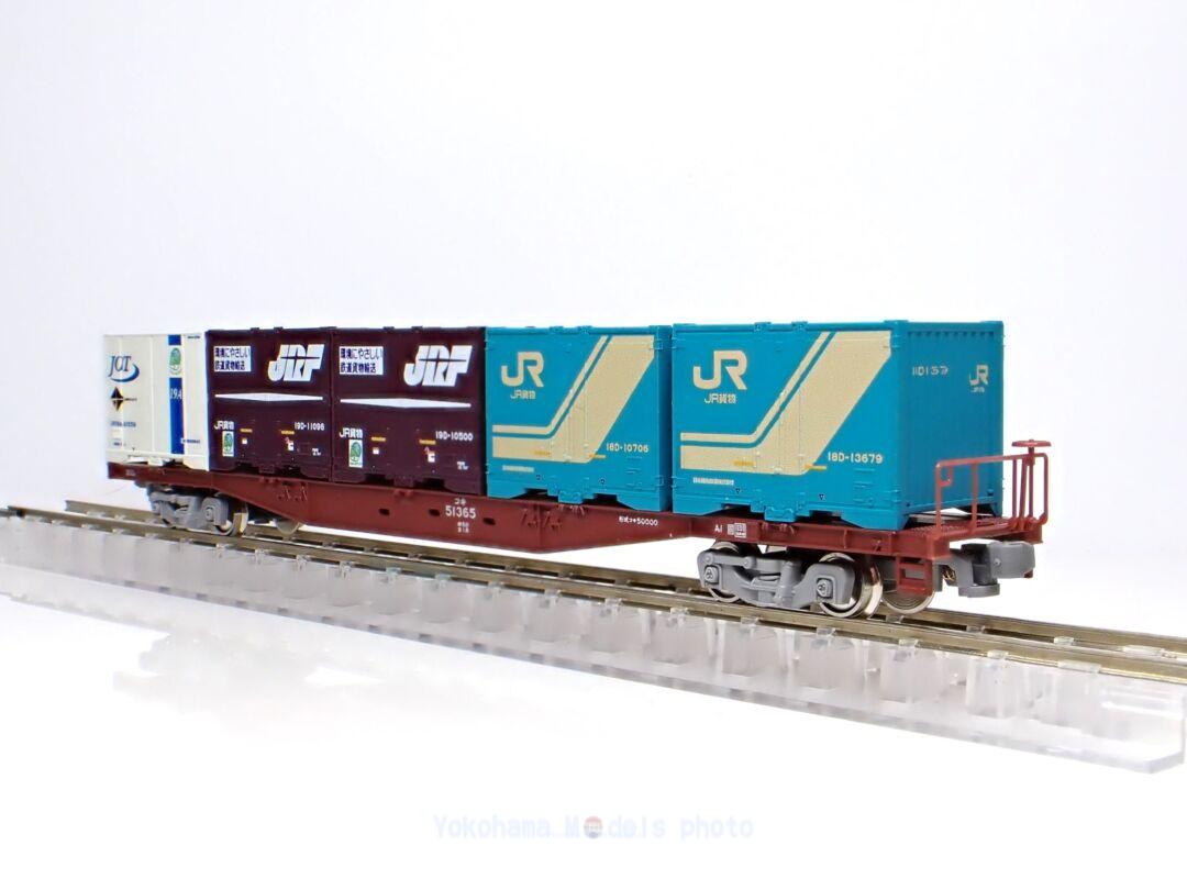 コキ71-5+コキ71-6 カーラックコンテナが入線しました。MICROACE A1265 2両セット