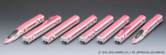 JR 500-7000系山陽新幹線（ハローキティ新幹線）セット 品番：98662