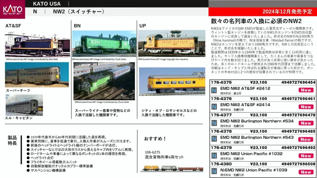 ﾎﾋﾞｰｾﾝﾀｰｶﾄｰ】2024年9月～12月発売予定 （2024年4月26日発表