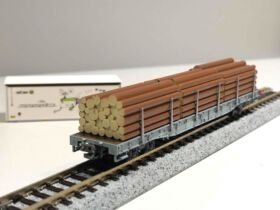 KATO レーティッシュ鉄道 長物車 R-w(丸太積載) 4両セット 品番