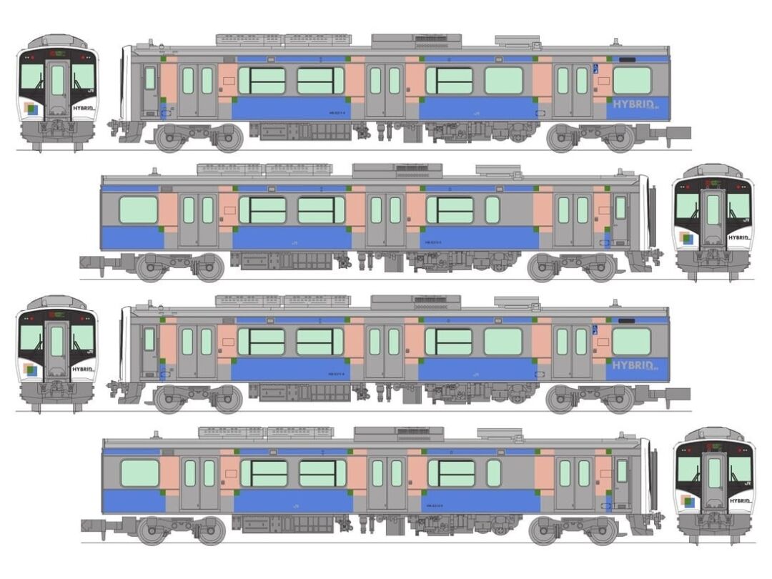 2025新入荷 鉄コレ HB-E210系（仙石東北ライン・特別快速）4両セット 品番 鉄道模型