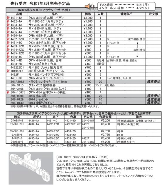 (N)885系(2次車)<アラウンド・ザ・九州>
