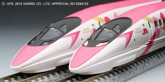 JR 500-7000系山陽新幹線（ハローキティ新幹線）セット 品番：98662