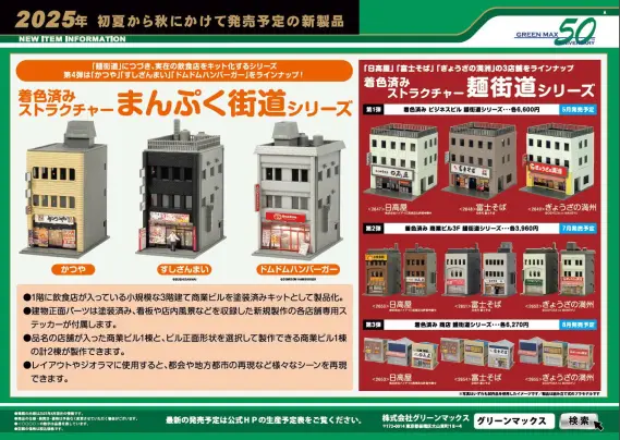 第63回 静岡ホビーショー】GREENMAX(グリーンマックス)の新製品