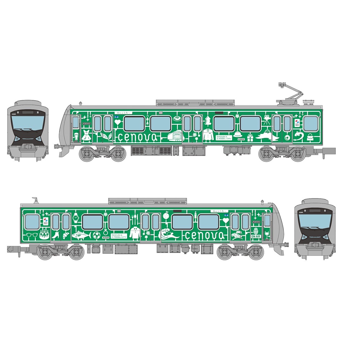 鉄道コレクション 静岡鉄道A3000形「CENOVA TRAIN」2両セット　2025年11月発売予定337652 トミーテック ジオコレ Nゲージ 鉄道模型