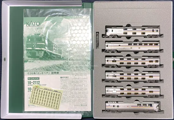 A*O様 KATO E26系 カシオペアクルーズ 12両セット Nゲージ スリー E26系「カシオペアクルーズ」入線です。 特製スリーブ仕様 KATO