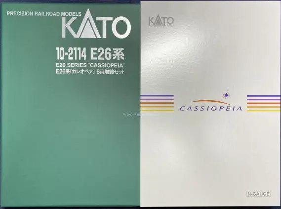 E26系「カシオペアクルーズ」入線です。 特製スリーブ仕様 KATO